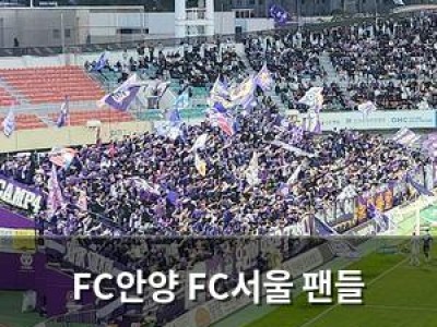 FC안양 FC서울 팬들 K리그1 최고 응원전 펼쳐