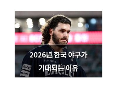 2026년 한국 야구가 기대되는 이유