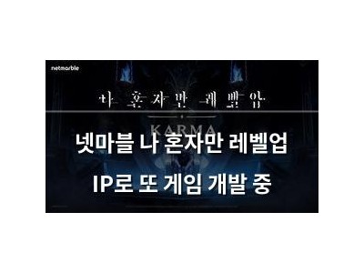 넷마블 나 혼자만 레벨업 IP로 또 게임 개발 중