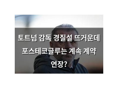 토트넘 감독 경질설 뜨거운데 포스테코글루는 계속 계약 연장?