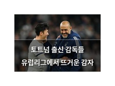 토트넘 출신 감독들 유럽리그에서 뜨거운 감자