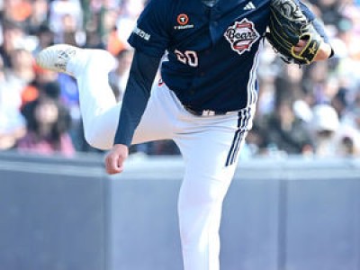 김유성 두산 5선발 경쟁에서 빛난 신기록