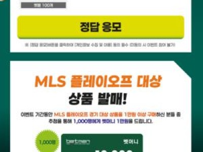 베트맨 MLS 플레이오프 관련 프로모션 진행
