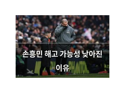 손흥민 해고 가능성 낮아진 이유