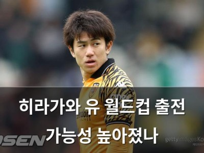 히라가와 유 월드컵 출전 가능성 높아졌나